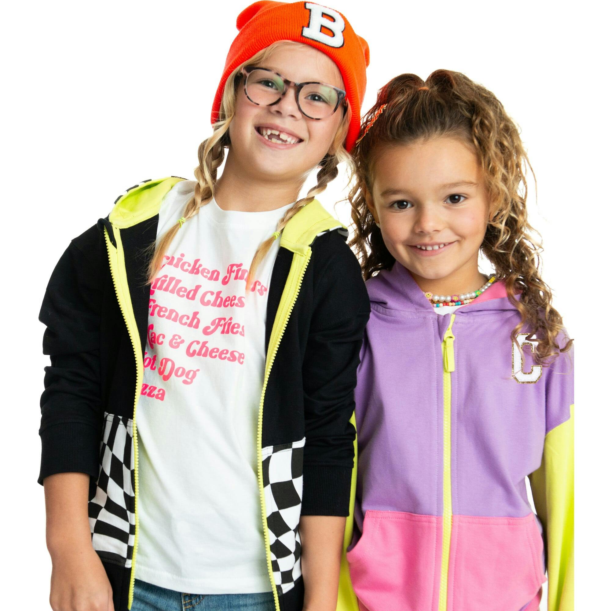 Colorblock Zip Hoodie Sweatshirt, Multi