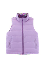 Casey Reversible Lightweight Down Puffer Vest, Flying Unicorn