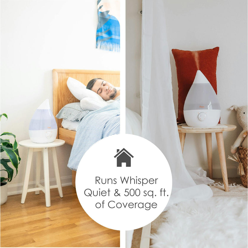 Ultrasonic Cool Mist Drop Shape Humidifier