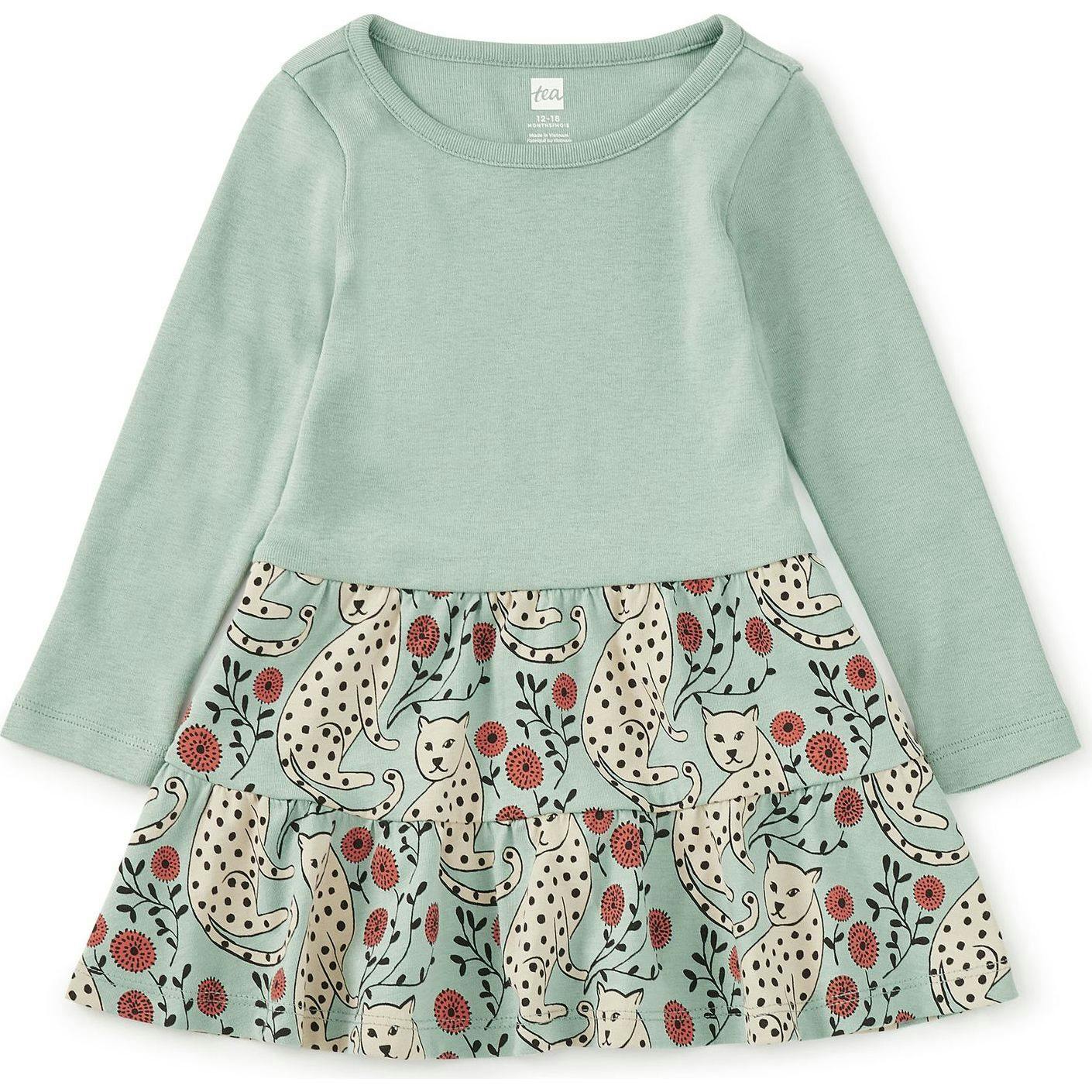 Tiered Skirted Twirl Dress, Multi
