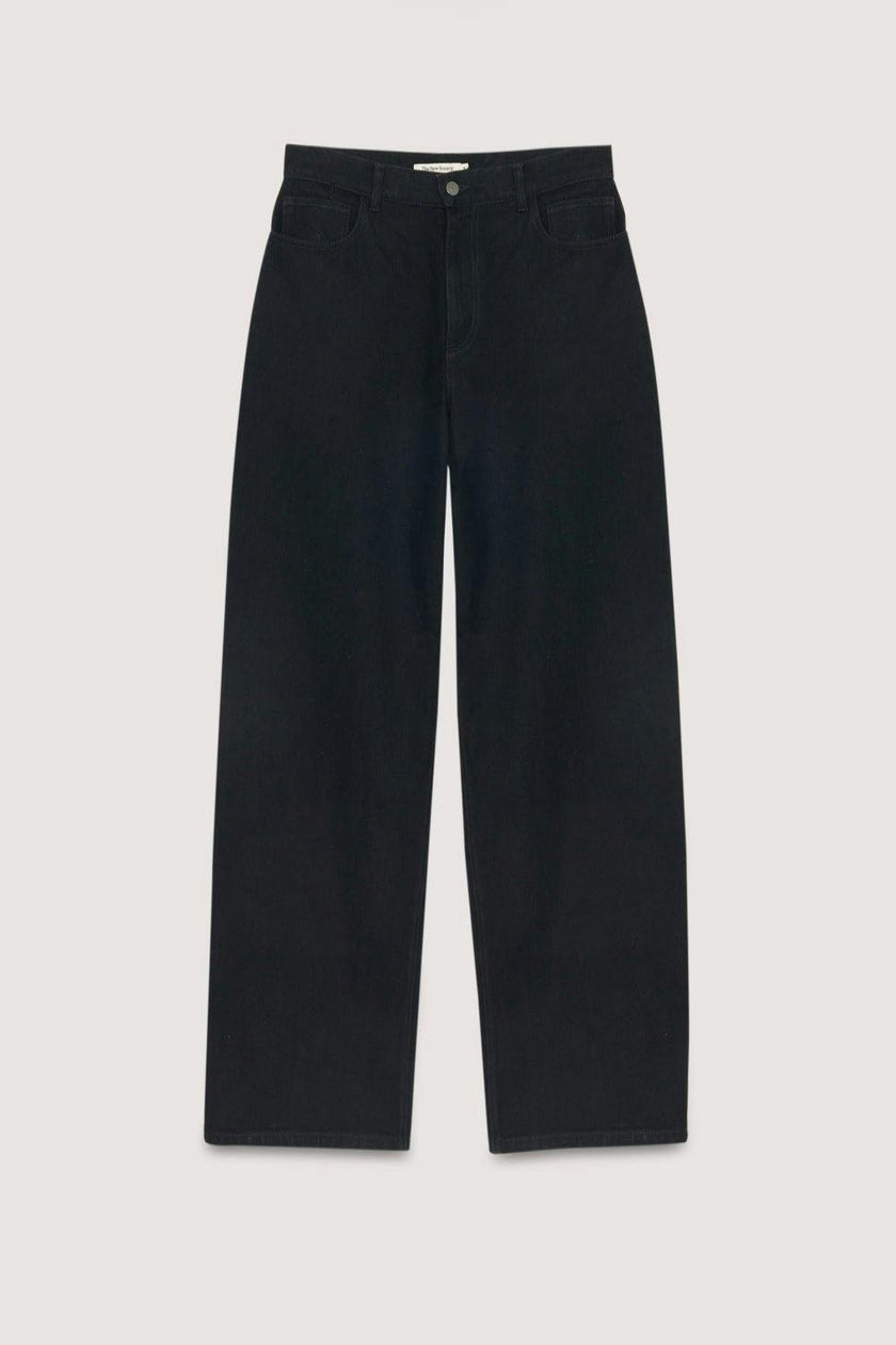 TNS Denim Woman Wide Leg Pant Black Denim_Sampling