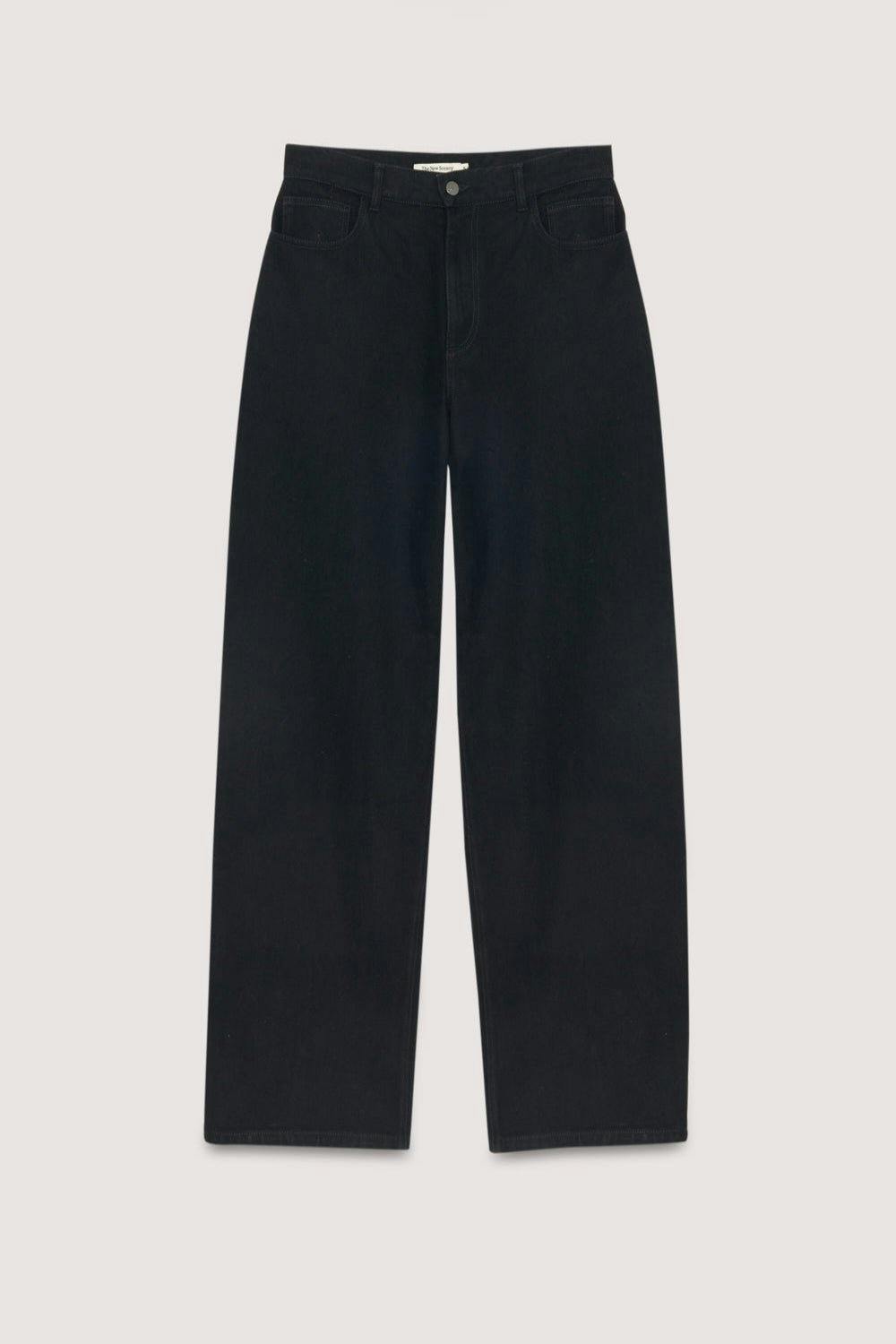 TNS Denim Woman Wide Leg Pant Black Denim_Sampling