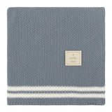 Duo Stripe Chunky-Knit Blanket