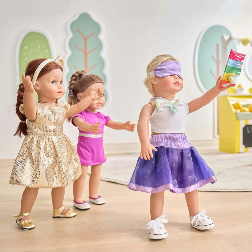 18'' Doll Piñata Birthday Party Outfit Set with Accessories