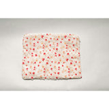 Sunset Petal Timeless Floral Ruffle Zipper Pouch