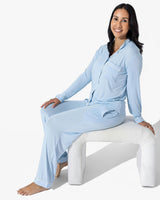 Sky Blue Bamboo Women's Pajama Set