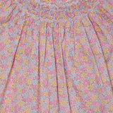 Made With Liberty Fabric Smocked Girls Blouse Isabella