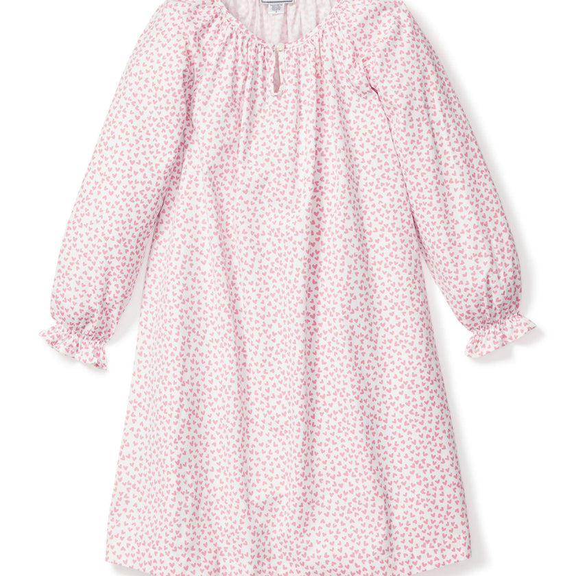 Girl's Twill Delphine Nightgown in Sweethearts