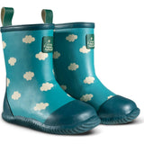 Wellington Classic Calf Length Round Toes Waterproof Boots, Blue