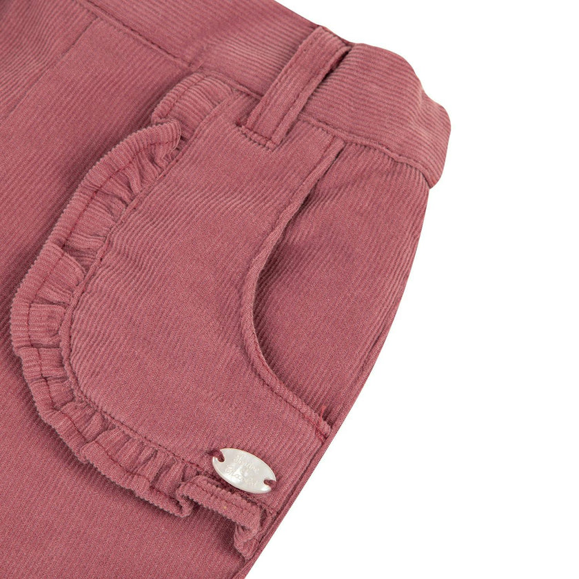 TARTINE ET CHOCOLAT Ruffle Baby Pants - Deep Rose