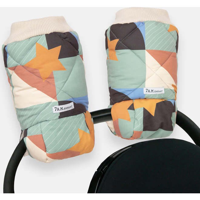 Print Stroller-Handle-Attachable Warmmuffs