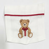 Maisonette x Petite Plume Men's Twill Pajamas, Merry Teddy