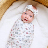 Knit Swaddle Blanket - Minnie Mouse's Bowquet