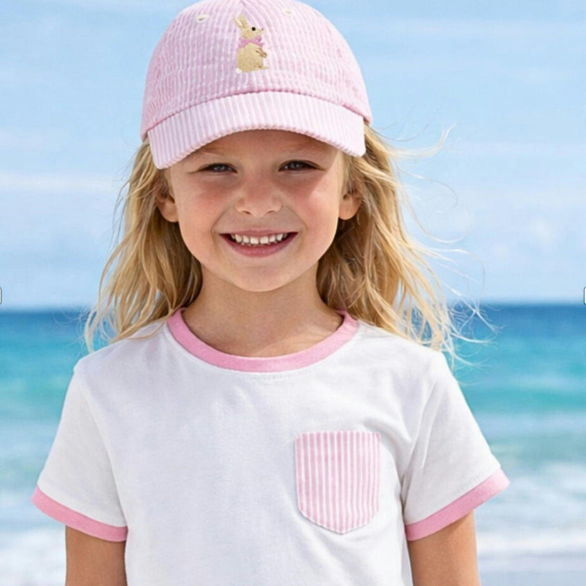 Bunny Bow Baseball Hat
