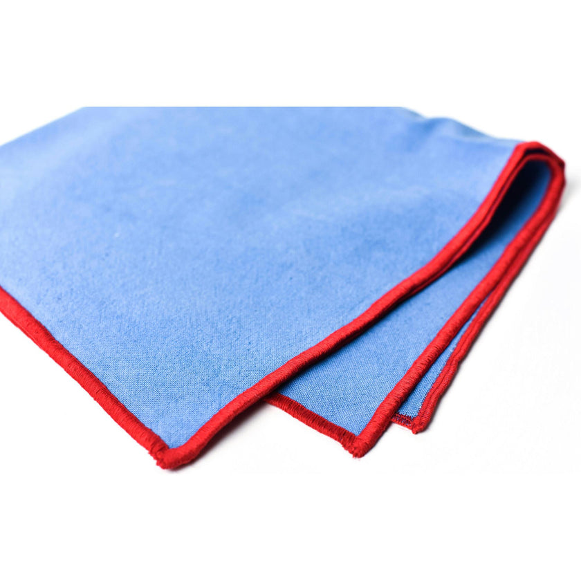 Color Block French Blue and Red Napkin