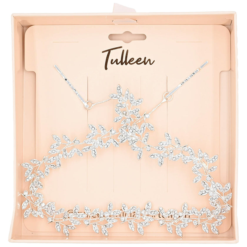 Crystal Shimmering Lei Hair Vine