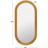 Jeanelle Oval Gold Mirror