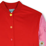 Red & Pink Varsity Jacket