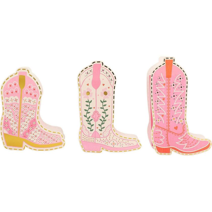 Boot Scoot Blooms Cowboy Boot Pop-Up Vase Slip Covers Set of 3