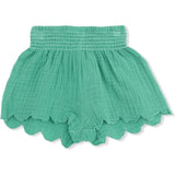 Solid Muslin Ming Green - Scallop Short