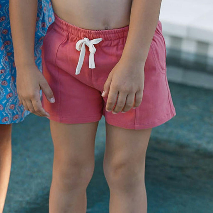 Boys Poppy Red Ultra-Soft Twill Short