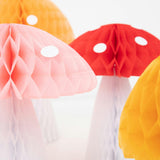 Honeycomb Toadstool Decorations