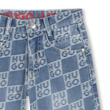 Denim shorts for Boy with logo