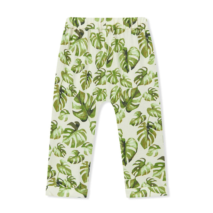 Island Leaf Cotton Stretch Jogger Pants