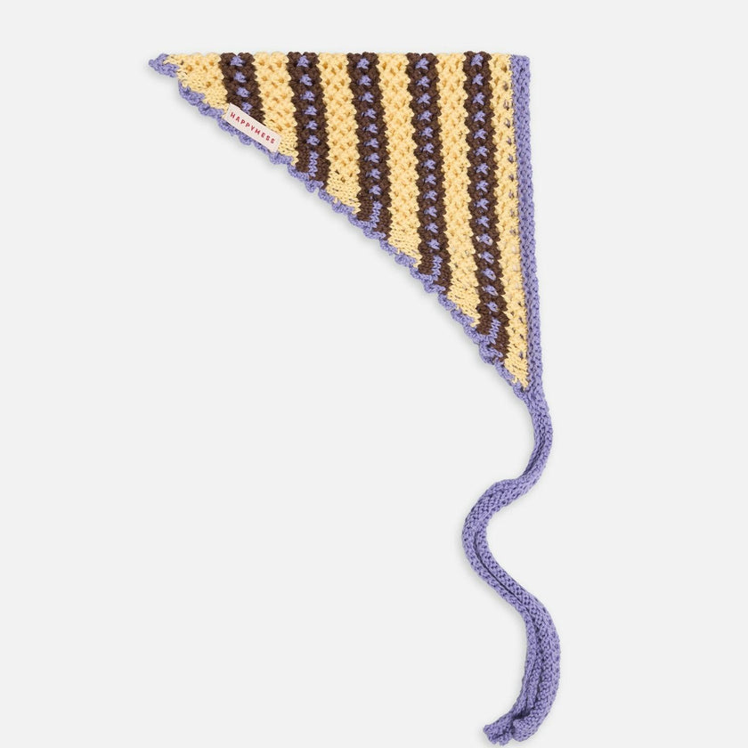 organic cotton crochete bandana - banana palm