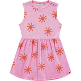 Terry Sleeveless Sun Print Dress
