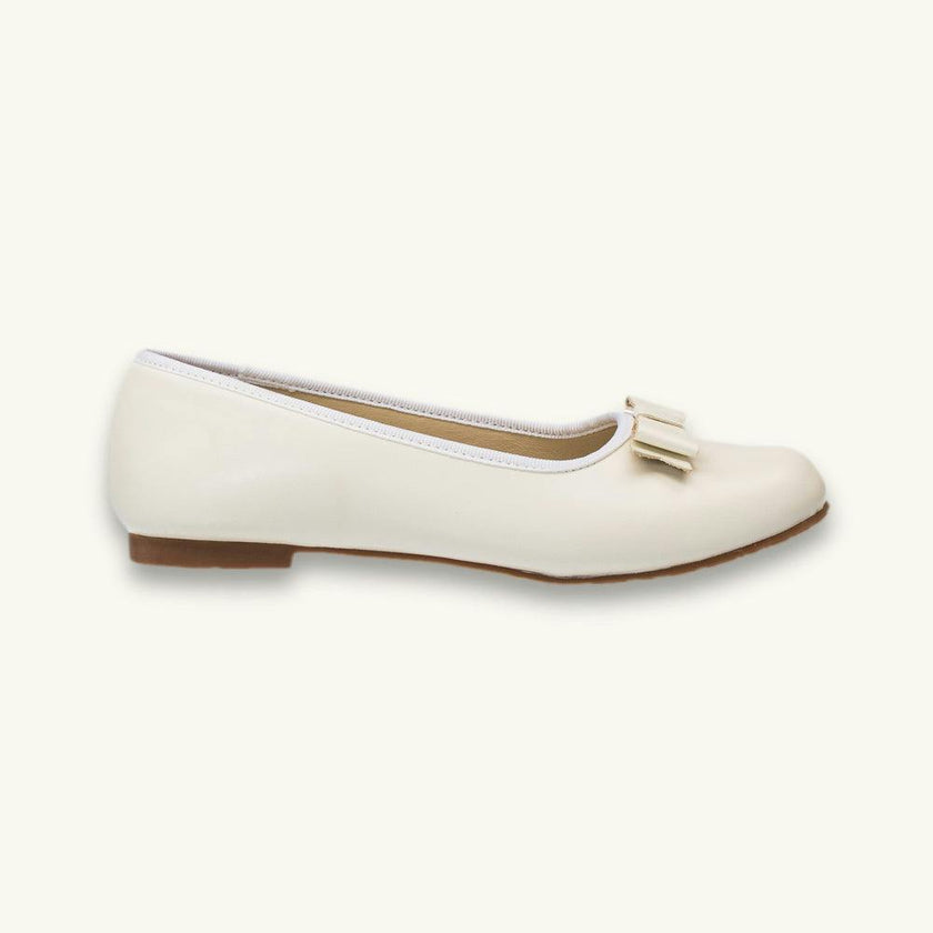 Camille Ballet Flat | Bone Leather