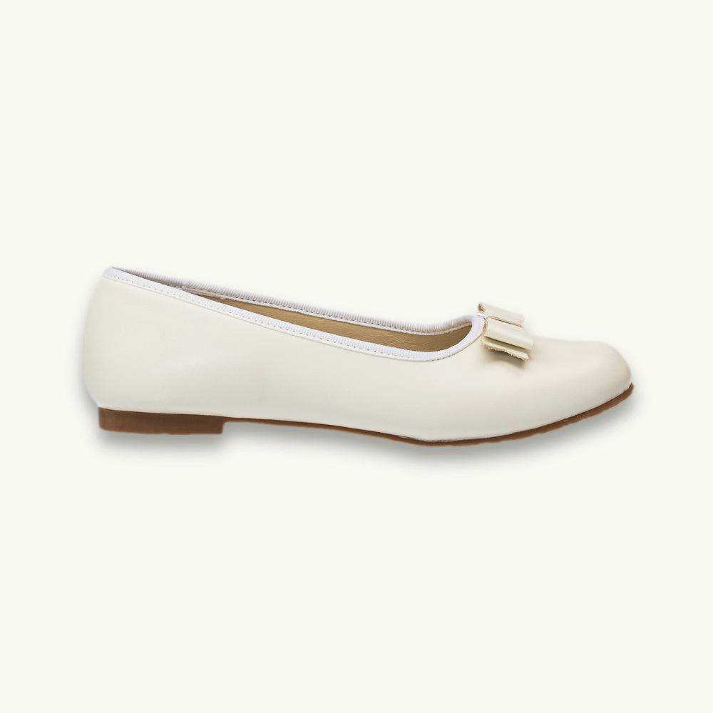 Camille Ballet Flat | Bone Leather
