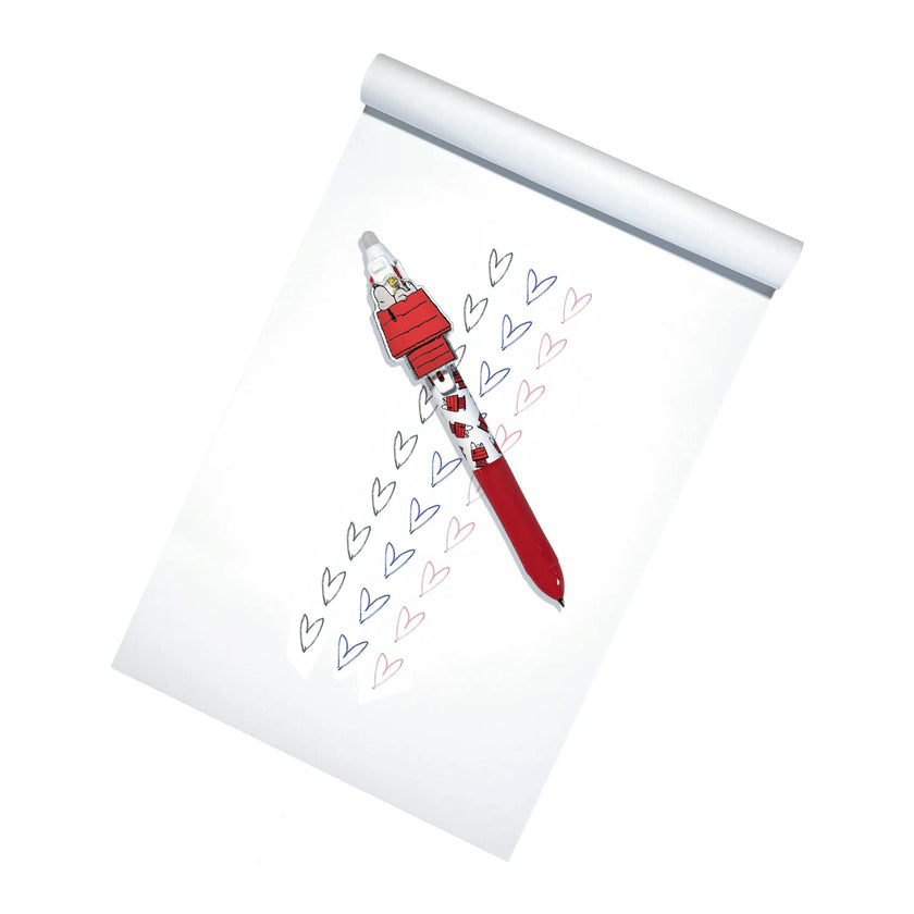 OOLY x Peanuts 3 Color Erasable Gel Pen - Snoopy & Woodstock