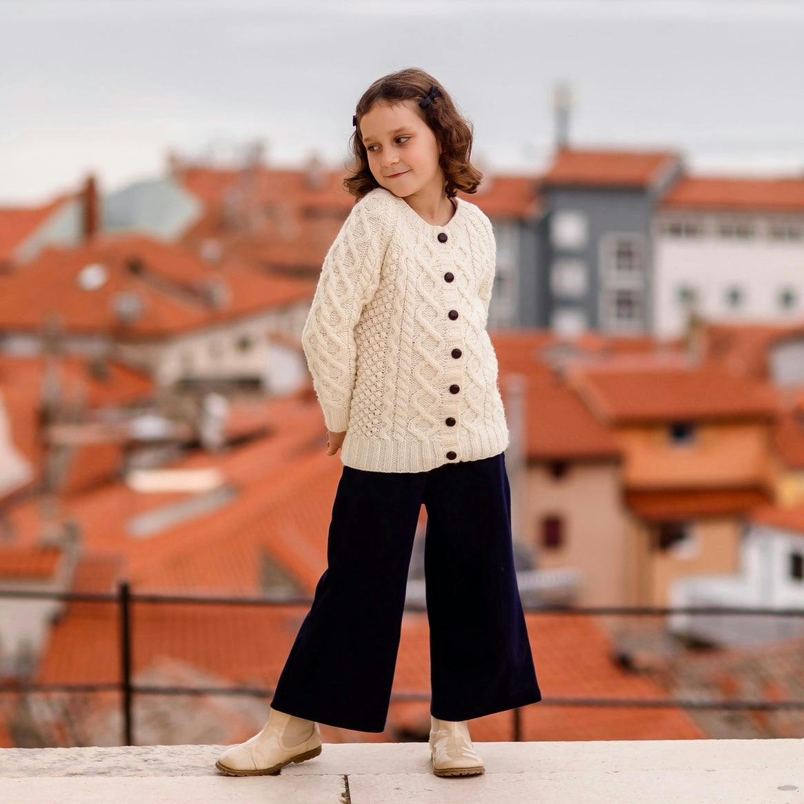 Belsize Merino Cardigan - Milk