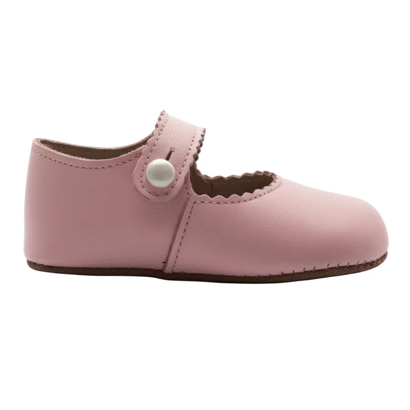 Emma British Pre-Walker Baby Girl Shoes - Blossom Pink