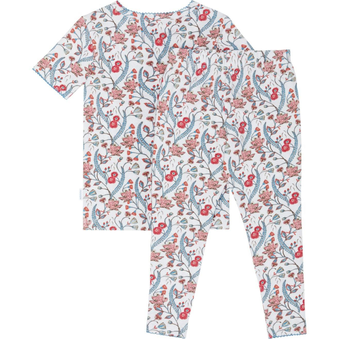 girls mercado bloom short sleeve pima pajamas set