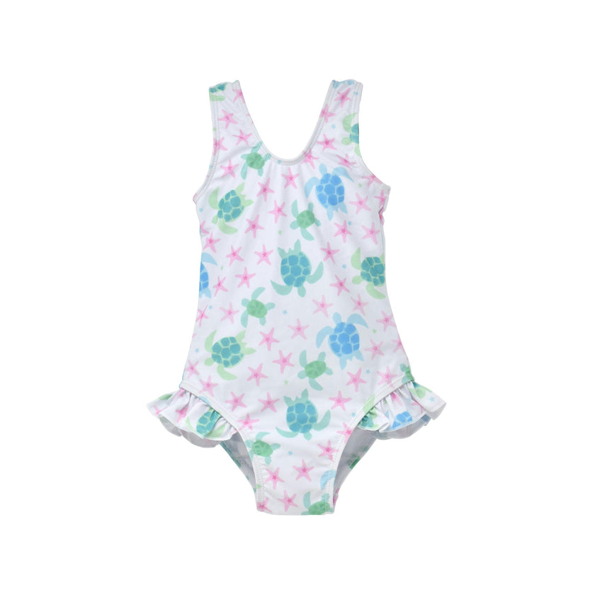 UPF 50+ Delaney Hip Ruffle Swimsuit