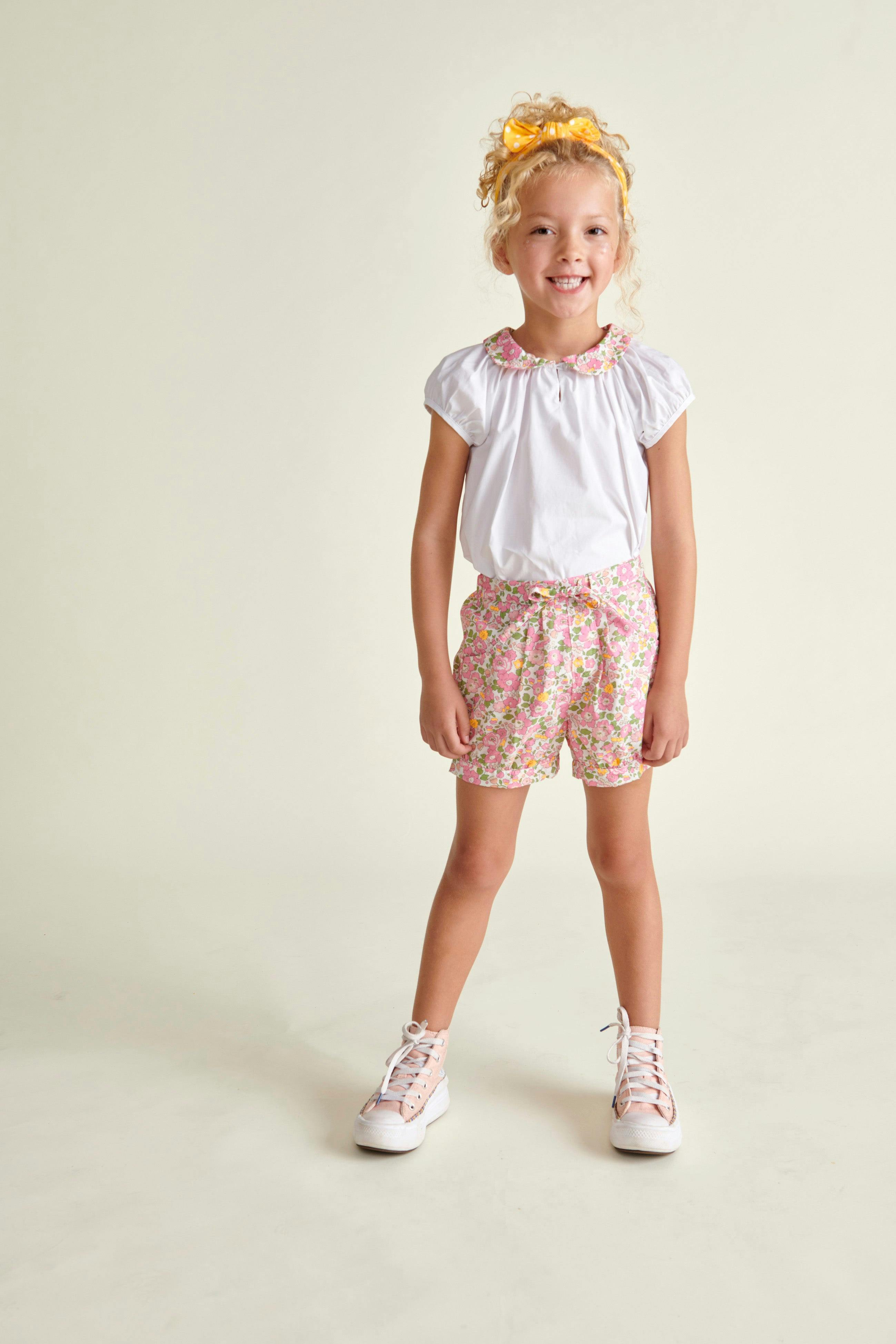 Made With Liberty Fabric Girls Shorts Dana