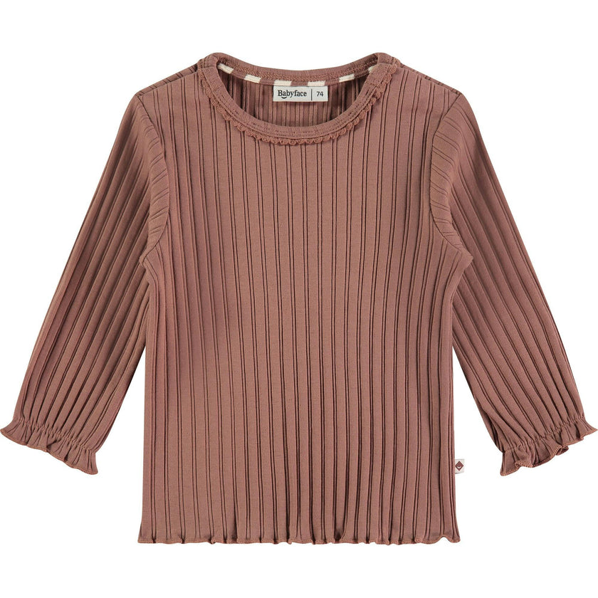 Ribbed Long Sleeve T-Shirt