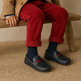 Club Loafer | Navy Blue Leather