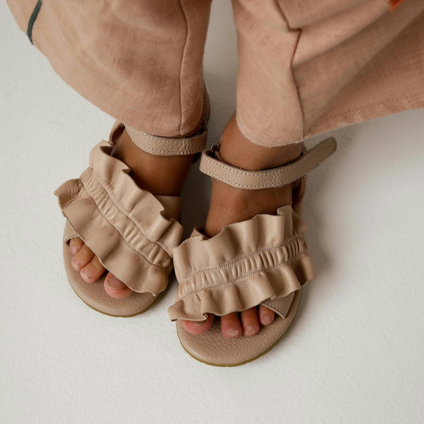Fine Sandals | Light Rose Leather