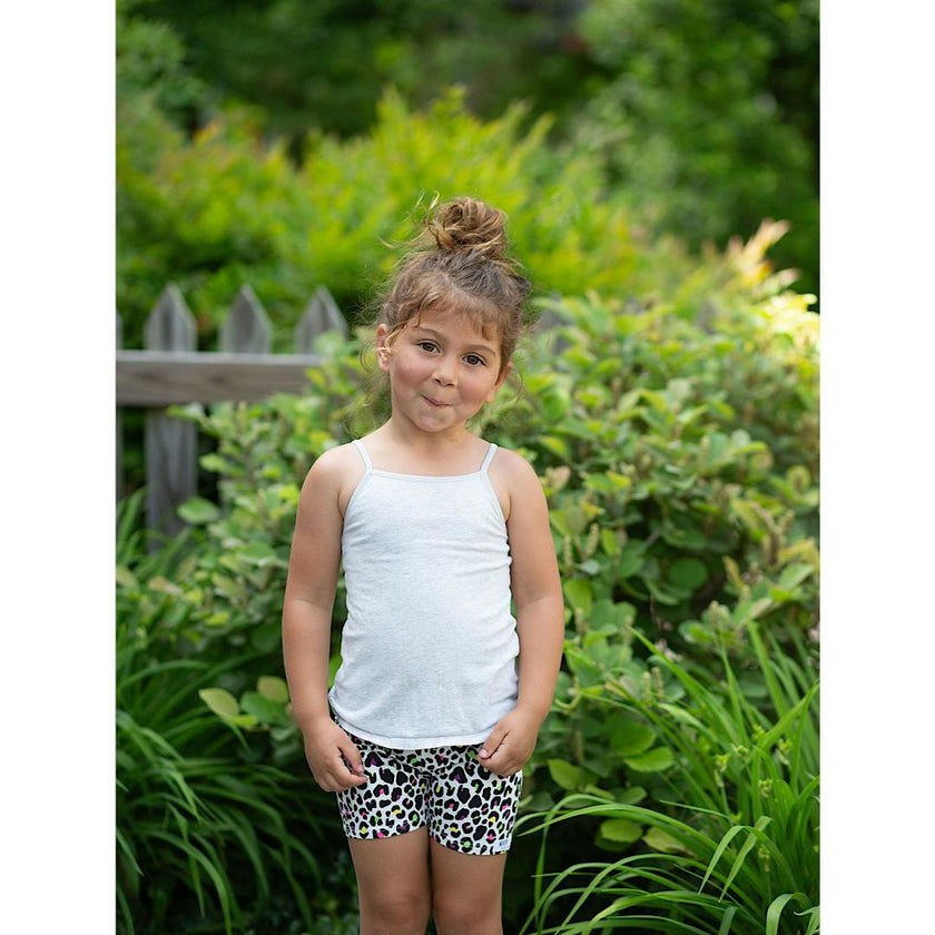Biker Shorts in Neon Leopard