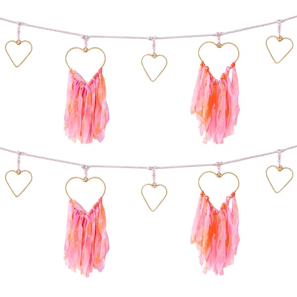 Chiffon Heart Garland