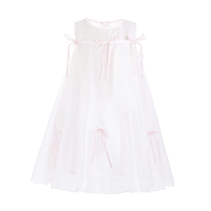 Pink Kaia Ribbon Bow Dress