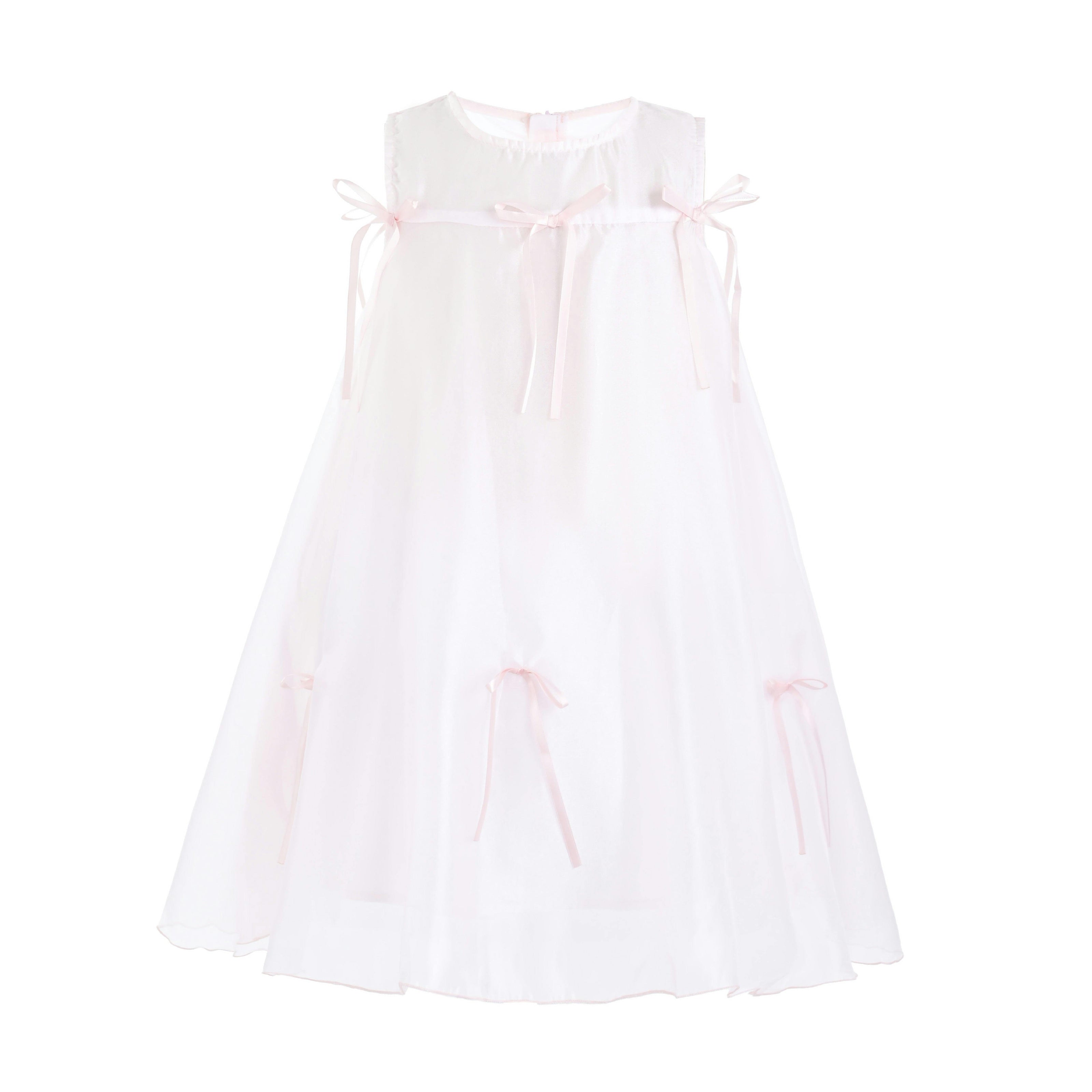 Pink Kaia Ribbon Bow Dress