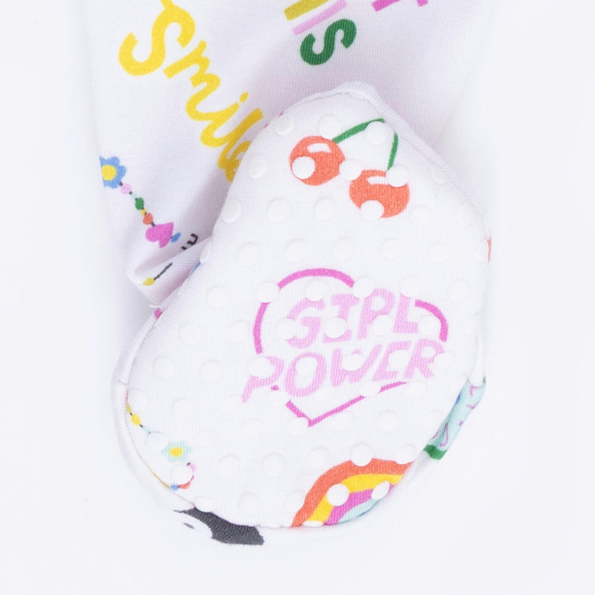 Girl Power - 2 Way Zipper Footie
