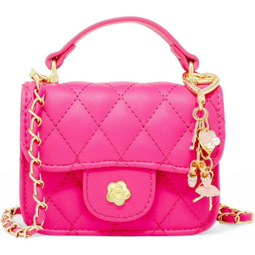 Tiny Quilted Ballet Charm Handbag