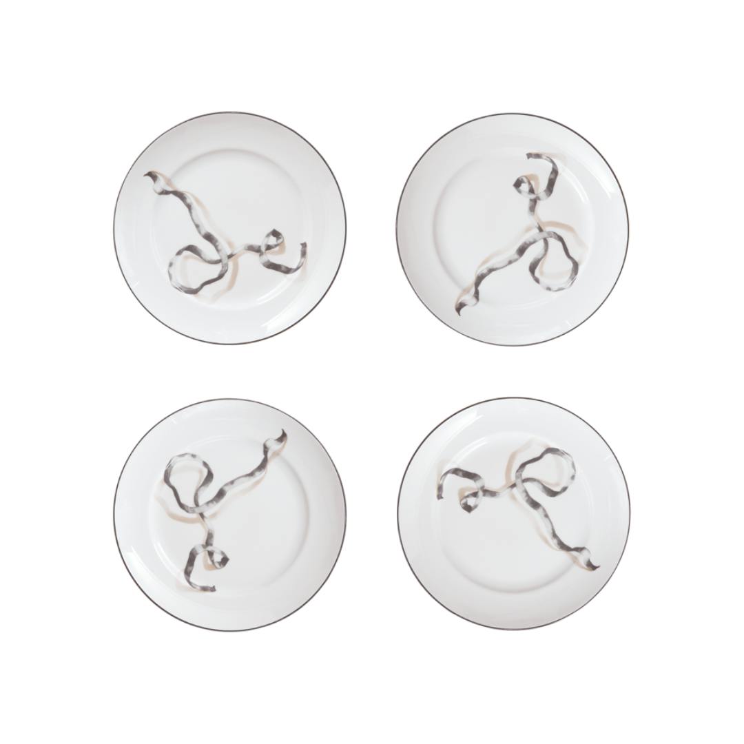 Ribbon Dessert Plate