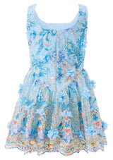 Caitlyn Embroidery Mini Dress
