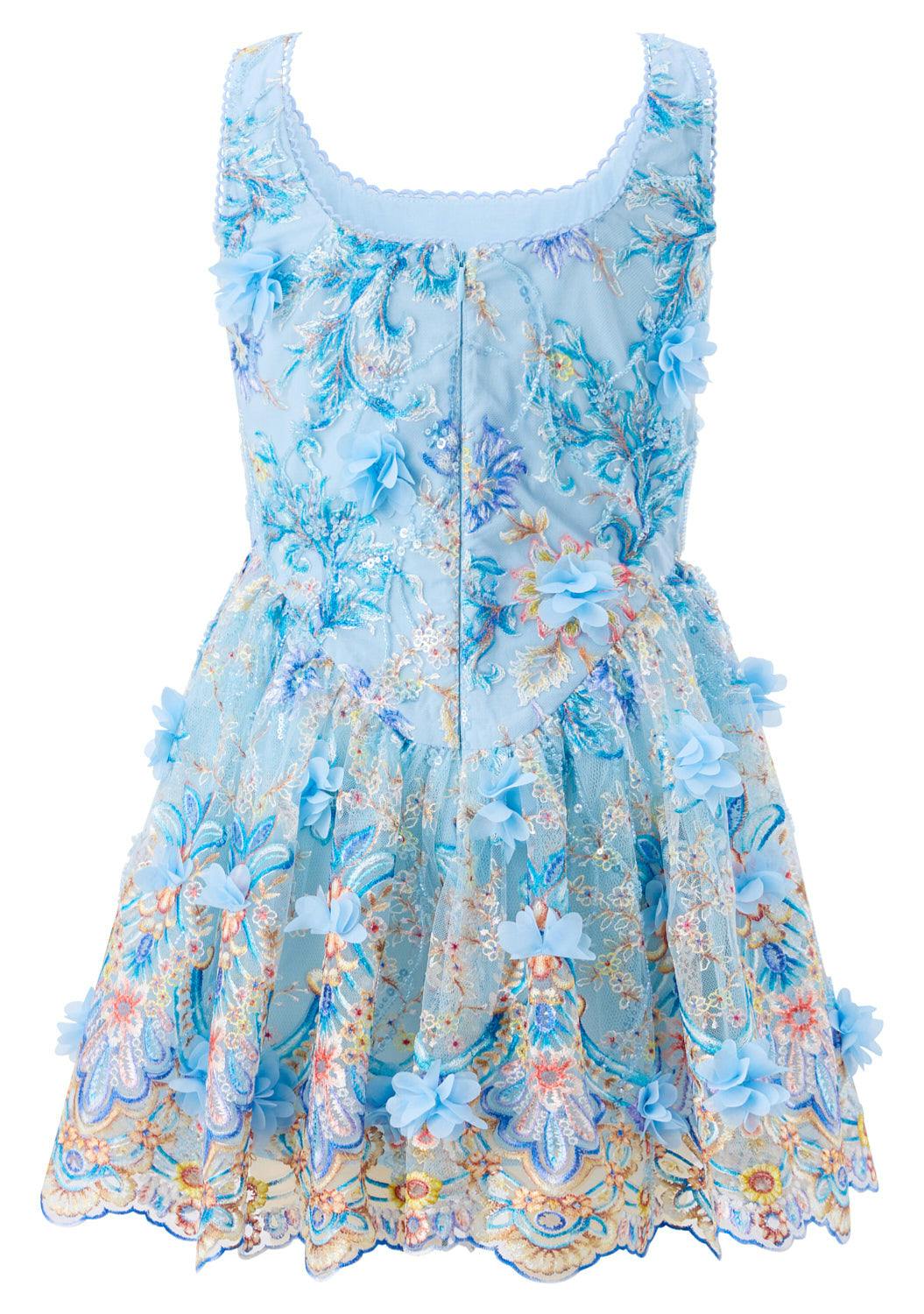 Caitlyn Embroidery Mini Dress